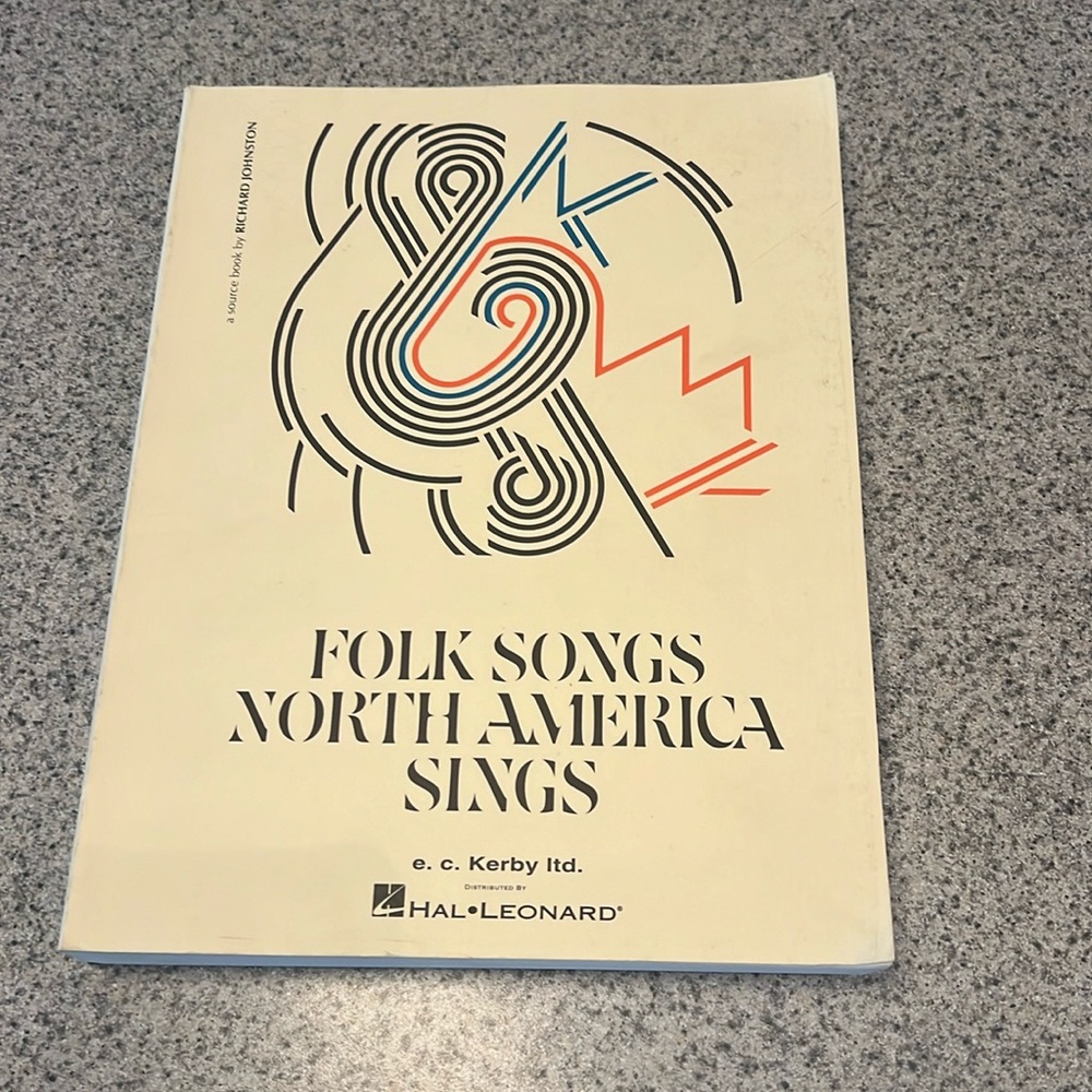 Folk Songs North America Richard Johnston Music Book Summer Campfire Fun
